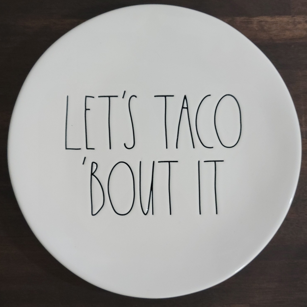 Rae Dunn Let's Taco 'Bout It Plate
